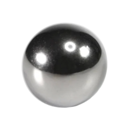 Polished steel calibration ball